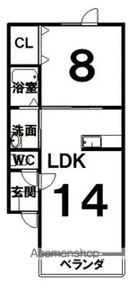 HAPPY LIFE HIBIKI【2階】の間取り